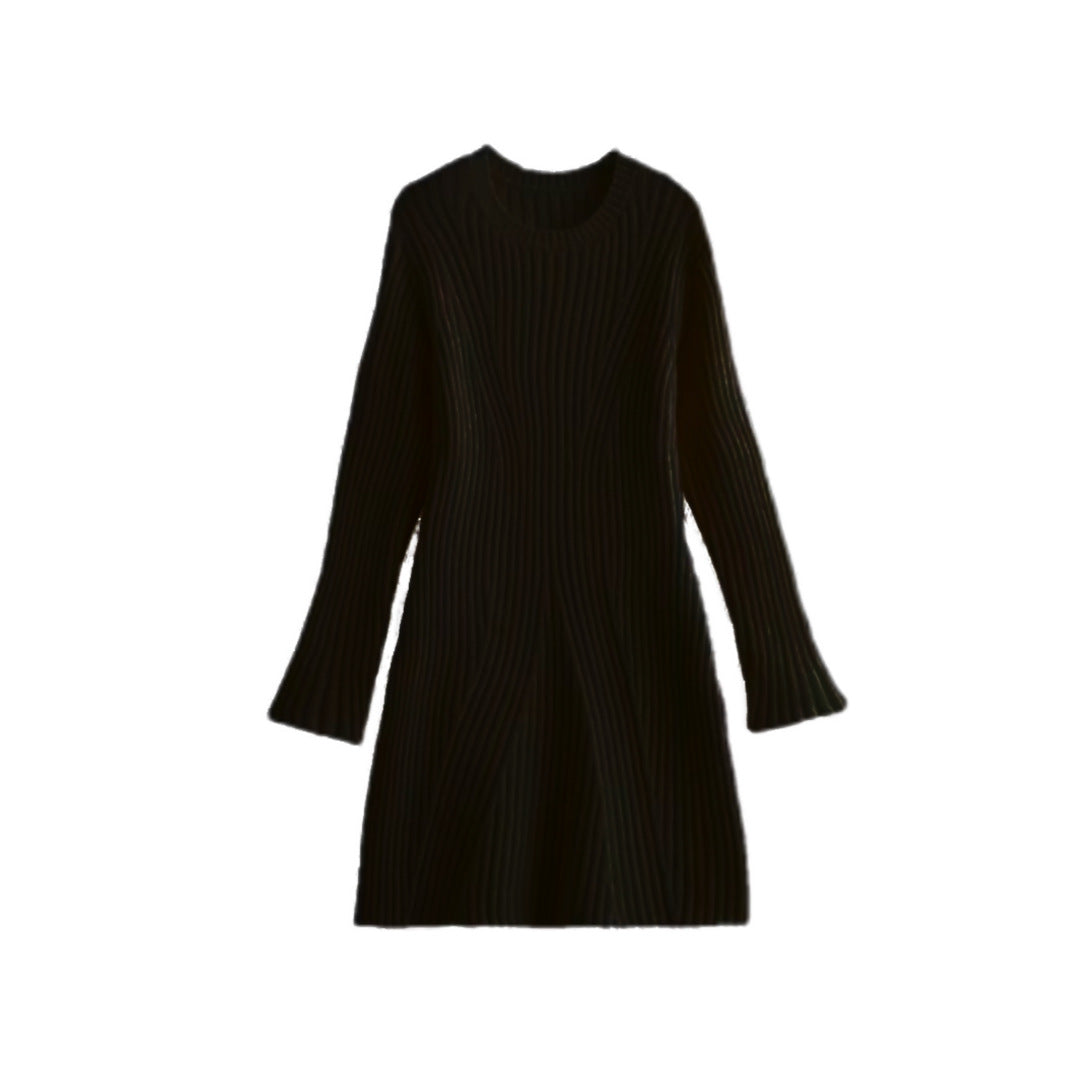 Wholesale Autumn/Winter New Women's Fashion Threaded Knit Dress